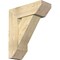 Ekena Millwork Traditional Slat Rough Sawn Bracket w/ Offset Brace, Douglas Fir, 8"W x 22"D x 26"H BKT0806X22X26TRA06RDF - alternate 1